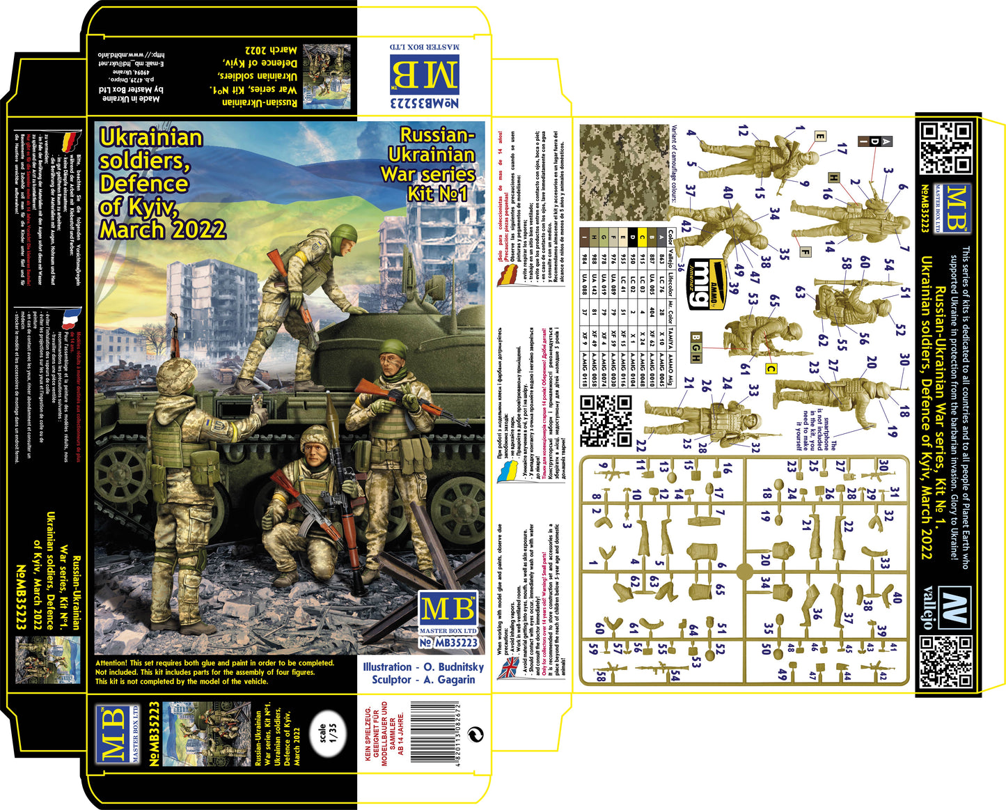 MASTER BOX 1/35 Russian-Ukrainian War series Defence of Kyiv, March 2022. Trophy. Kit No.1