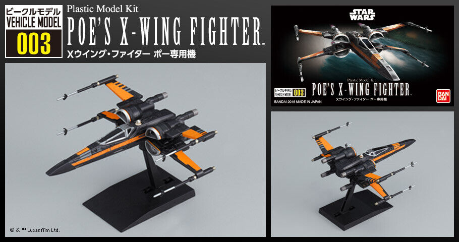 Bandai Star Wars Vehicle Model 003 Poe's X-Wing Starfighter