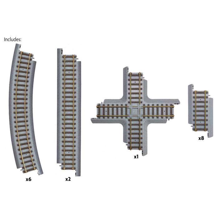 Walthers 931-1362, Power-Loc™ HO Scale Code 100 Nickel Silver Figure 8 Track Expander Set