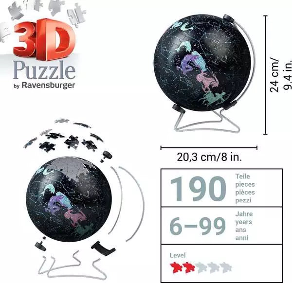 115440 - RAVENSBURGER 3D - STARGLOBE - GLOW IN THE DARK