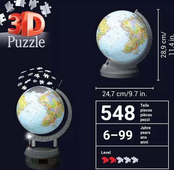 115495 - RAVENSBURGER 3D - GLOBE - NIGHT STAND