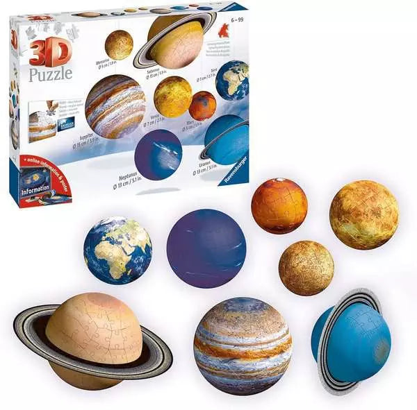 116683 - RAVENSBURGER 3D - SOLAR SYSTEM PUZZLE-BALLS (ASSORTMENT)