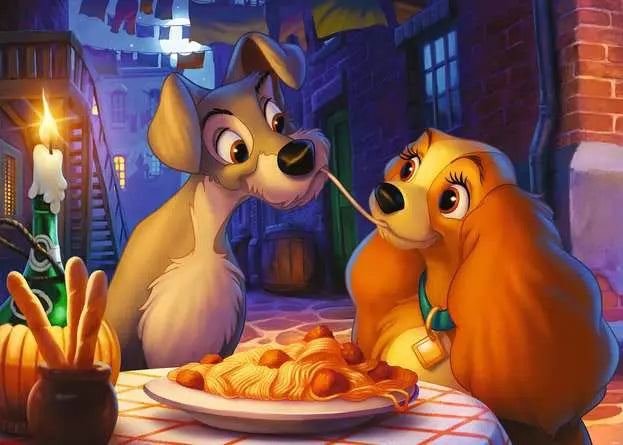 120000037 - RAVENSBURGER 1000PC - DISNEY - LADY & THE TRAMP