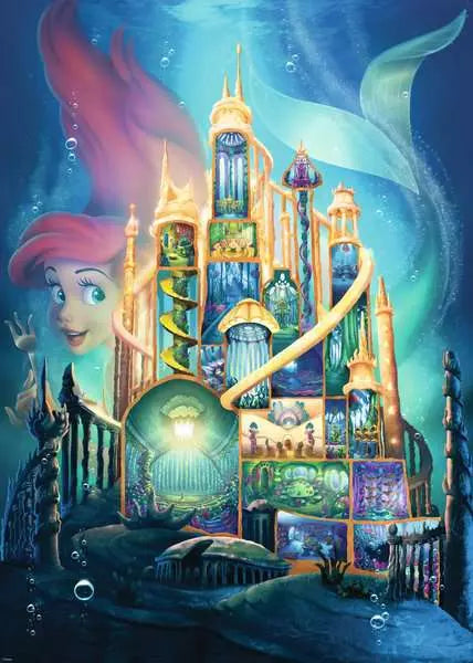 120002659 - RAVENSBURGER 1000PC - DISNEY CASTLES - ARIEL