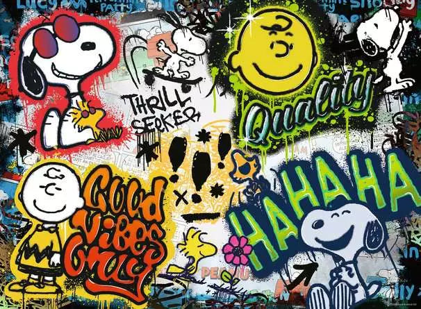 120003892 - RAVENSBURGER 500PC - PEANUTS GRAFFITI
