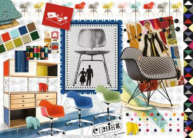 120004004 - RAVENSBURGER 1000PC - EAMES DESIGN SPECTRUM