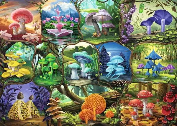 120004240 - RAVENSBURGER 1000PC - BEAUTIFUL MUSHROOMS