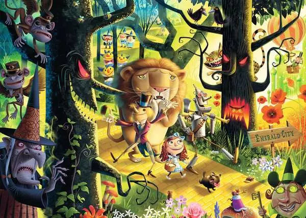 120005131 - RAVENSBURGER 1000PC - LIONS & TIGERS & BEARS, OH MY!