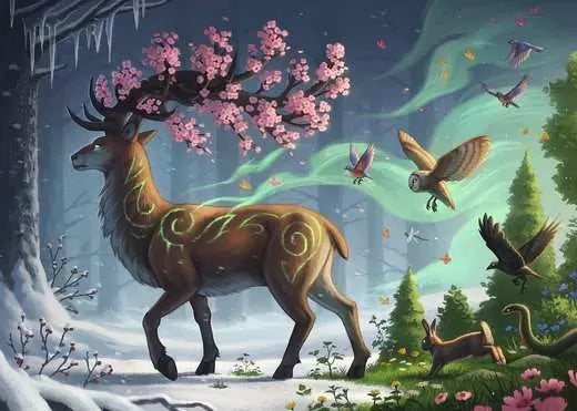 120006169 - RAVENSBURGER 1000PC - DEER OF SPRING