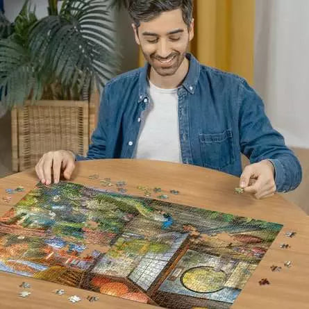 120006350 - RAVENSBURGER 1000PC - KYOTO JAPANESE GARDEN TEAHOUSE