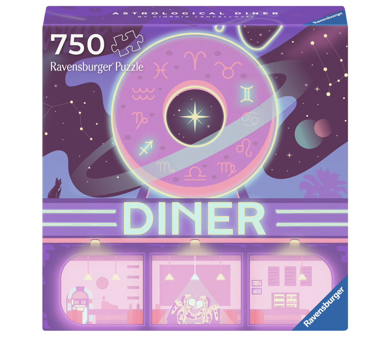 12001005 - RAVENSBURGER 750PC - ART & SOUL SERIES: ASTROLOGICAL DINER