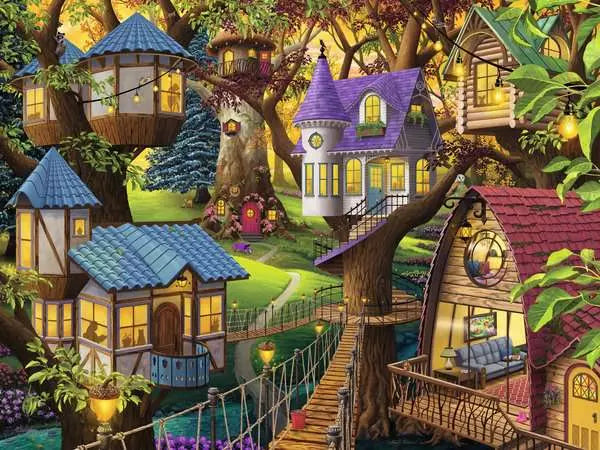 120010098 - RAVENSBURGER 1500PC - TWILIGHT IN THE TREETOPS