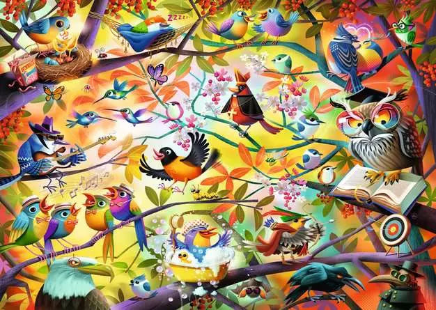120010234 - RAVENSBURGER 1000PC - DEAN MACADAM - BUSY BIRDIES