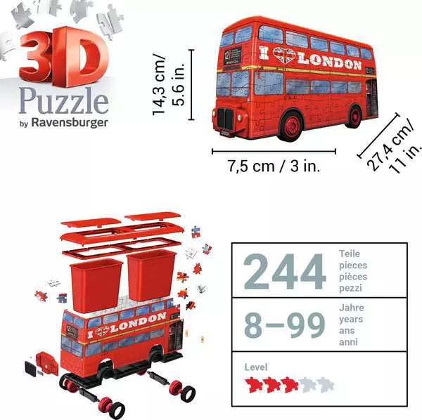 125340 - RAVENSBURGER 3D - LONDON BUS