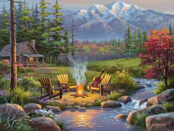 164455 - RAVENSBURGER 750PC - RIVERSIDE LIVINGROOM