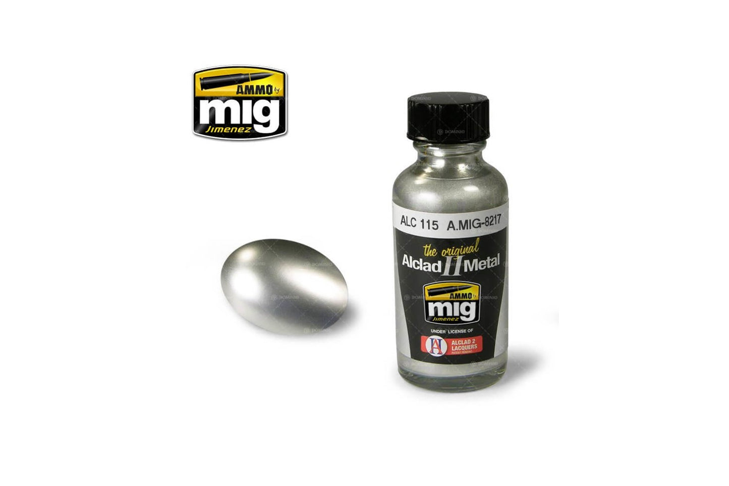 Ammo Mig Stainless Steel Alclad Metallic Paint ALC115, 30ml