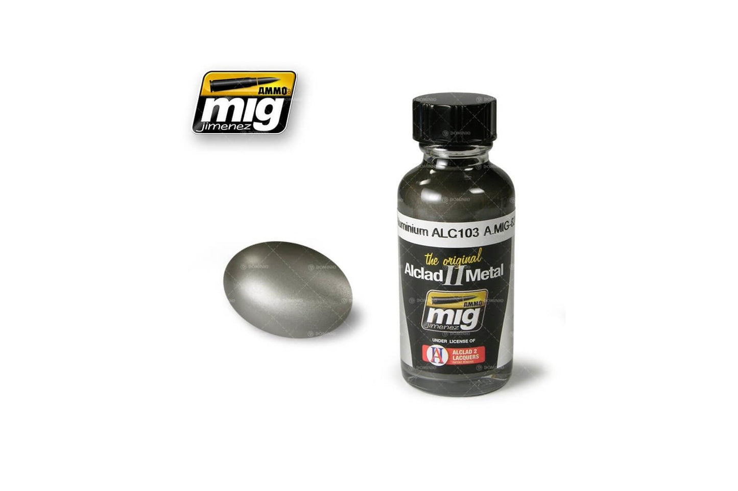 Ammo Mig 8203 Dark Aluminium Alclad Metallic Paint ALC103, 30ml