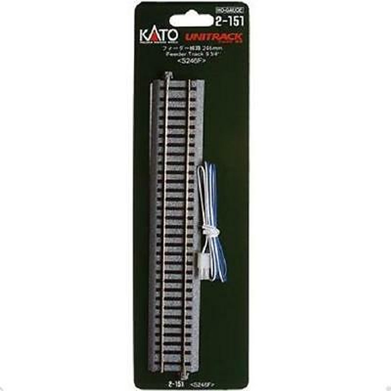Kato HO Feeder Track 9 3/4” 246mm Code 83