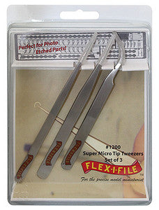 SUPER MICRO TIP TWEEZER SET (3/PK)