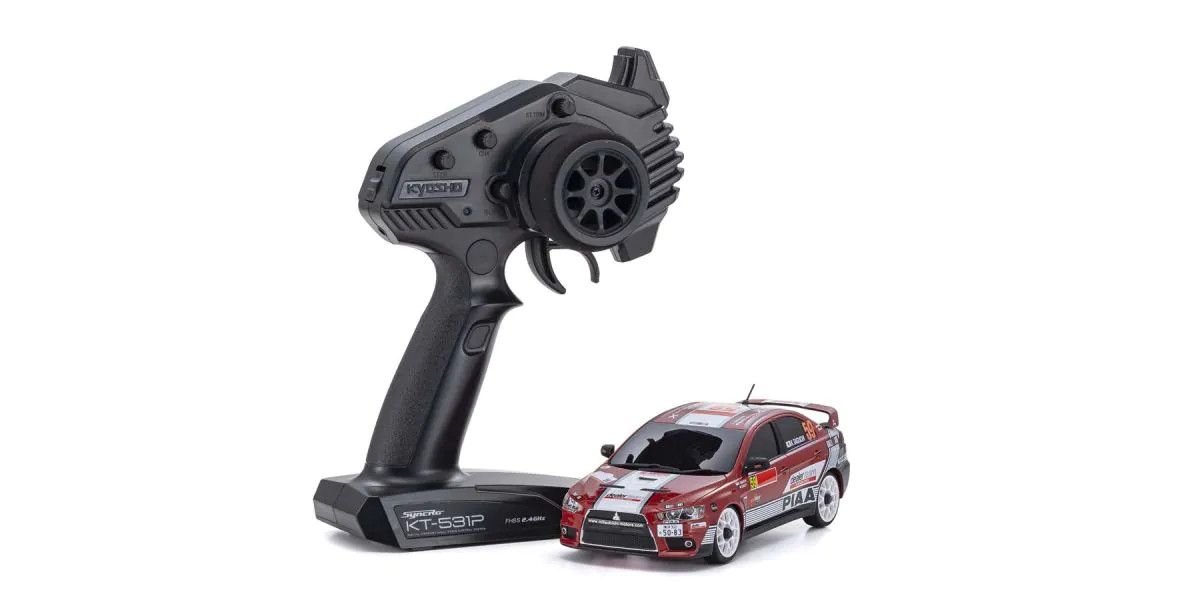 Kyosho 32632M - MINI-Z AWD MITSUBISHI LANCER EVOLUTION X MITSUBISHI MOTORS DEALER TEAM PWRC2008