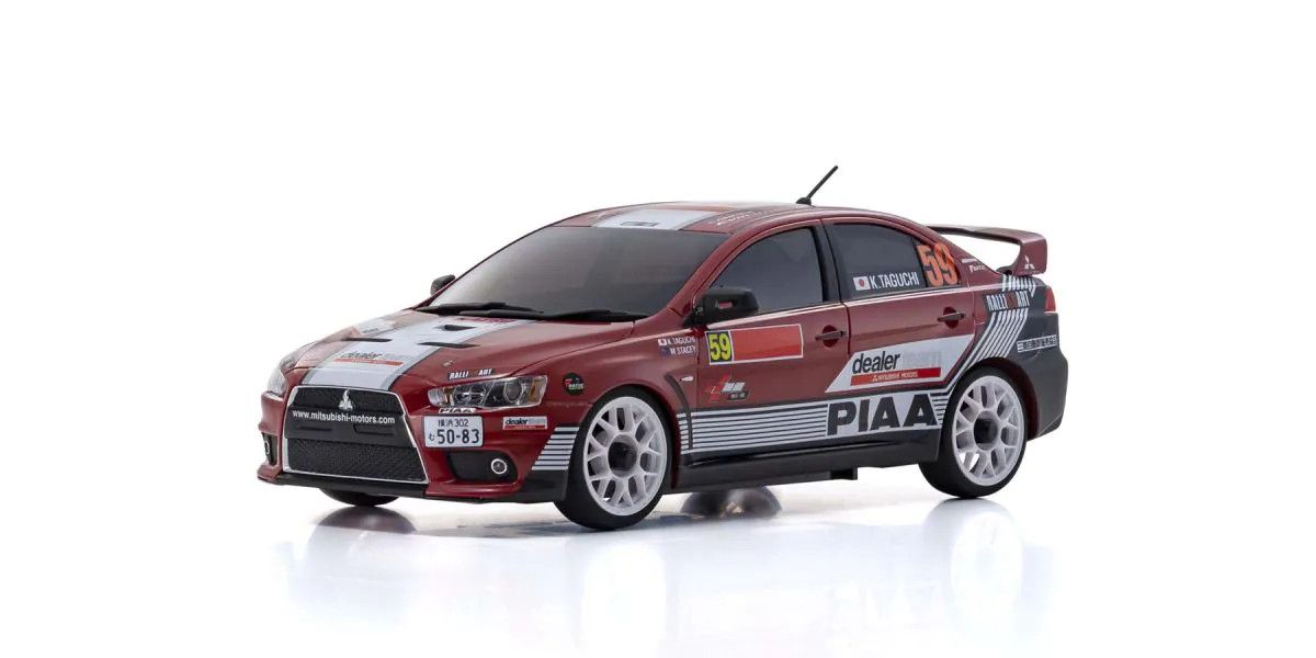 Kyosho 32632M - MINI-Z AWD MITSUBISHI LANCER EVOLUTION X MITSUBISHI MOTORS DEALER TEAM PWRC2008