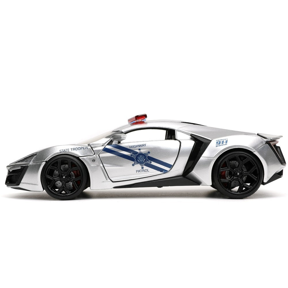 Jada 1/24 Hyper Spec Lykan Hypersport State Trooper Highway Patrol Police Car
