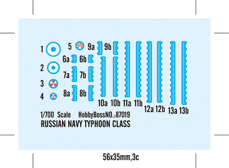 Hobby Boss 1/700 Russian Navy Typhoon class Submarine