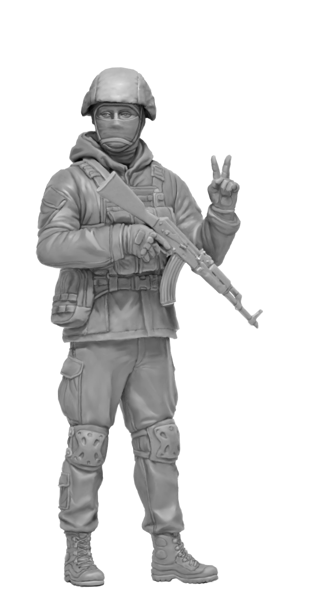 Master Box 1/24 Russian-Ukrainian War series Ukrainian soldier Defence of Kyiv March 2022. Kit No1.
