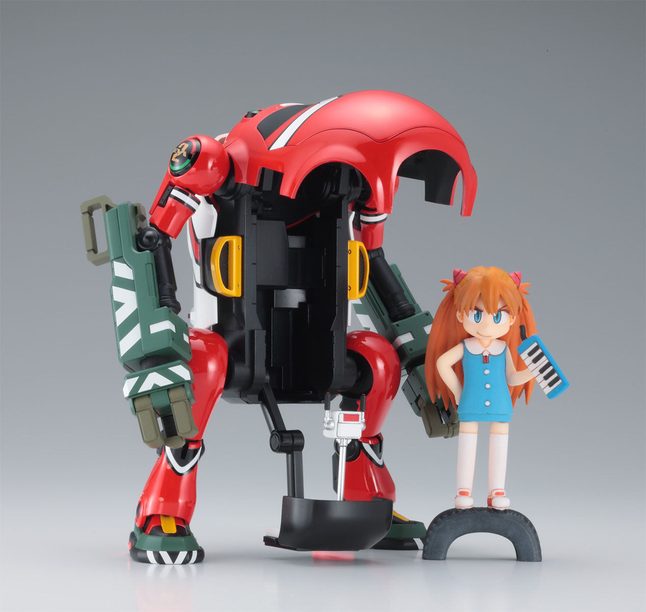 Hasegawa 1/20 MechatroWeGo x Evangelion Unit-02 + Asuka Langley