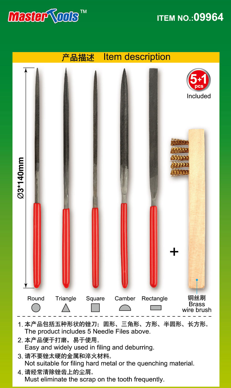 Master Tools Assorted needle files set
