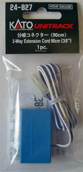 Kato 24-827 3-Way Extension Cord (90cm/35') (N Scale)