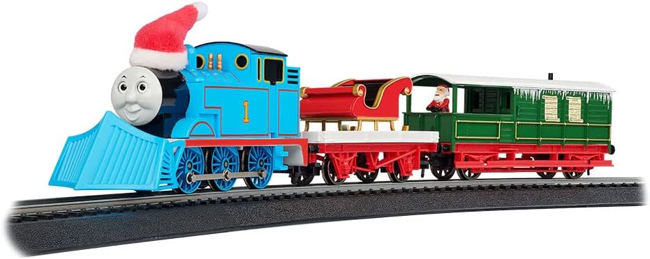 Bachmann Trains - Thomas Saves Santa's Sleigh Ready to Run Electric Train Set - HO Scale