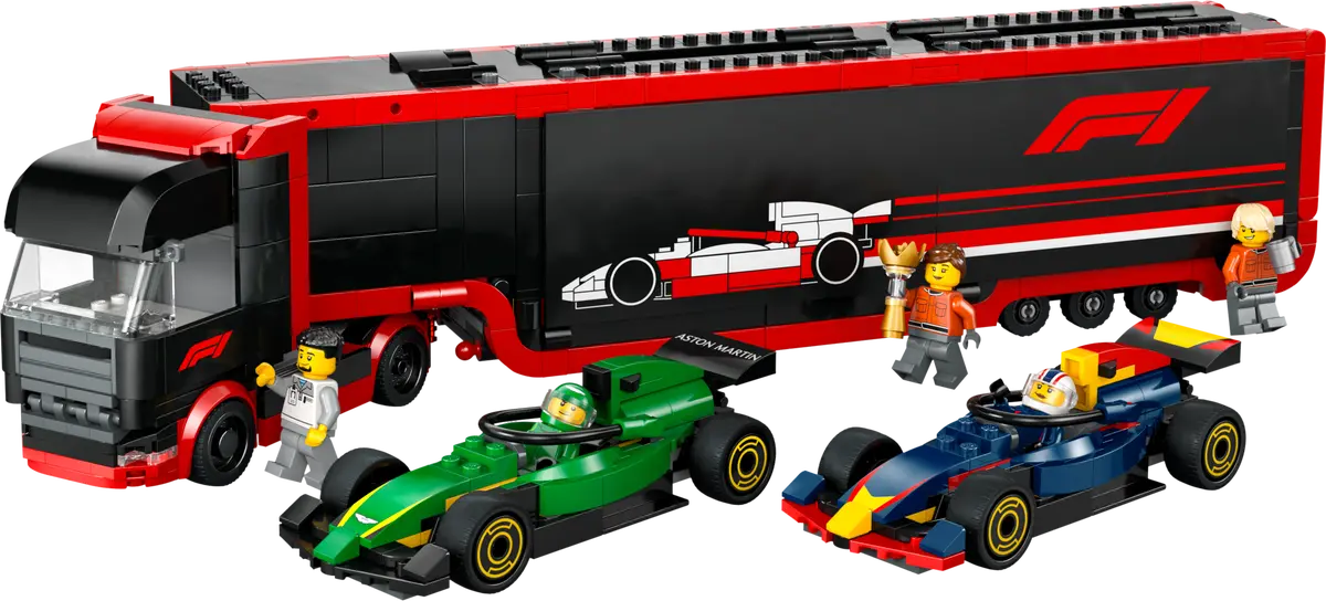Lego 60445 F1® Truck with RB20 & AMR24 F1®