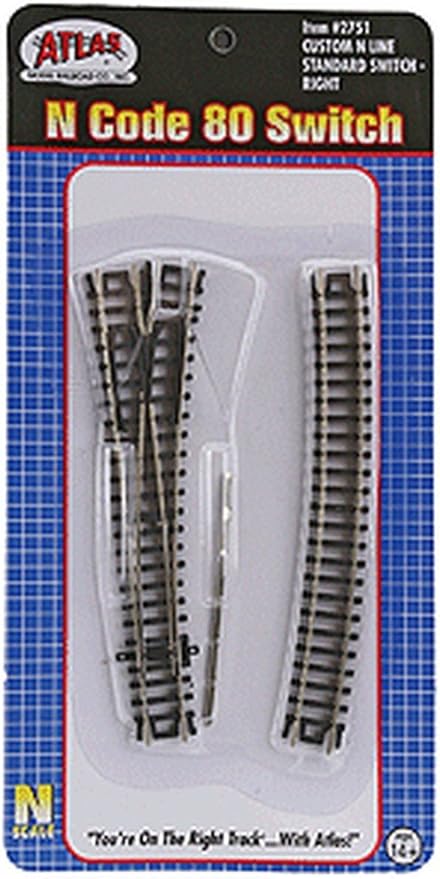 Atlas 2751 N Code 80 Custom Right-Hand Turnout