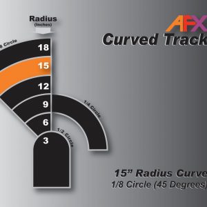 AFX Track, Curve 15 1/8 Pair