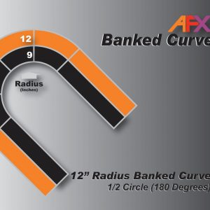 AFXBanked Curve Track 12″ 1/2R