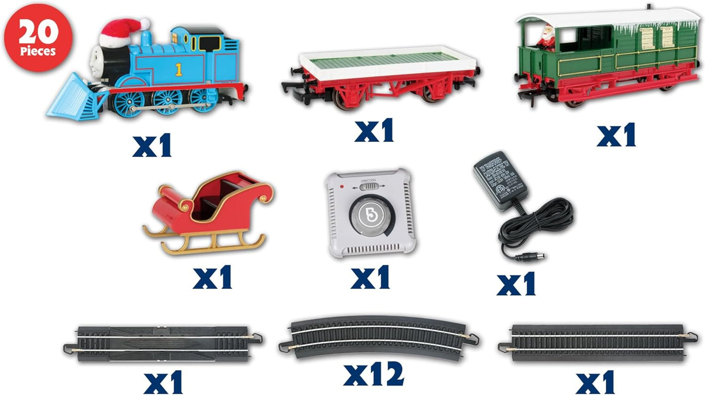 Bachmann Trains - Thomas Saves Santa's Sleigh Ready to Run Electric Train Set - HO Scale