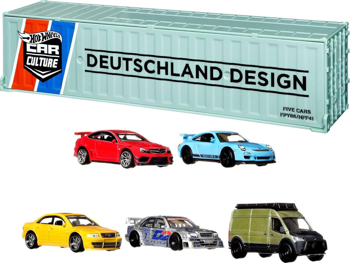 Hot Wheels Premium 2022 Car Culture Deutschland Design Container set of 5