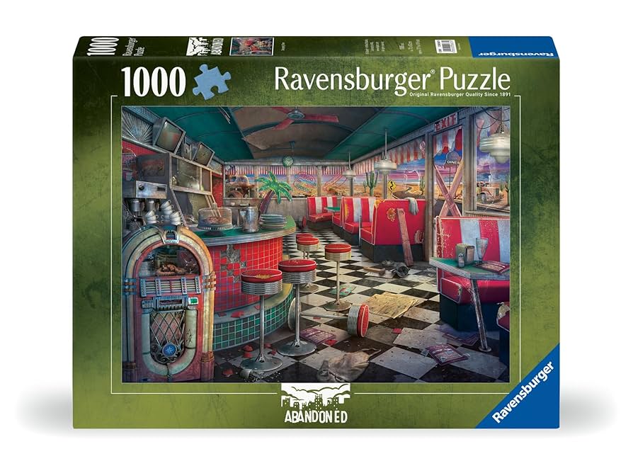 120006374 - RAVENSBURGER 1000PC - ABANDONED SERIES: DECAYING DINER