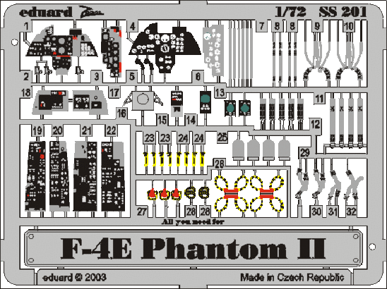 Fine Molds FP47S Fine Molds 1/72USAF F-4D Limited Edition ***PE/DETAIL INCLUDED