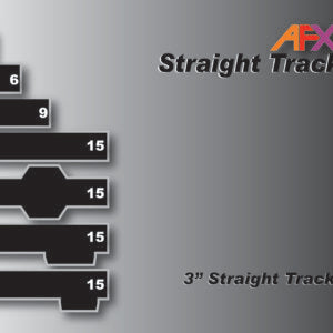 AFX track straight 3" pair