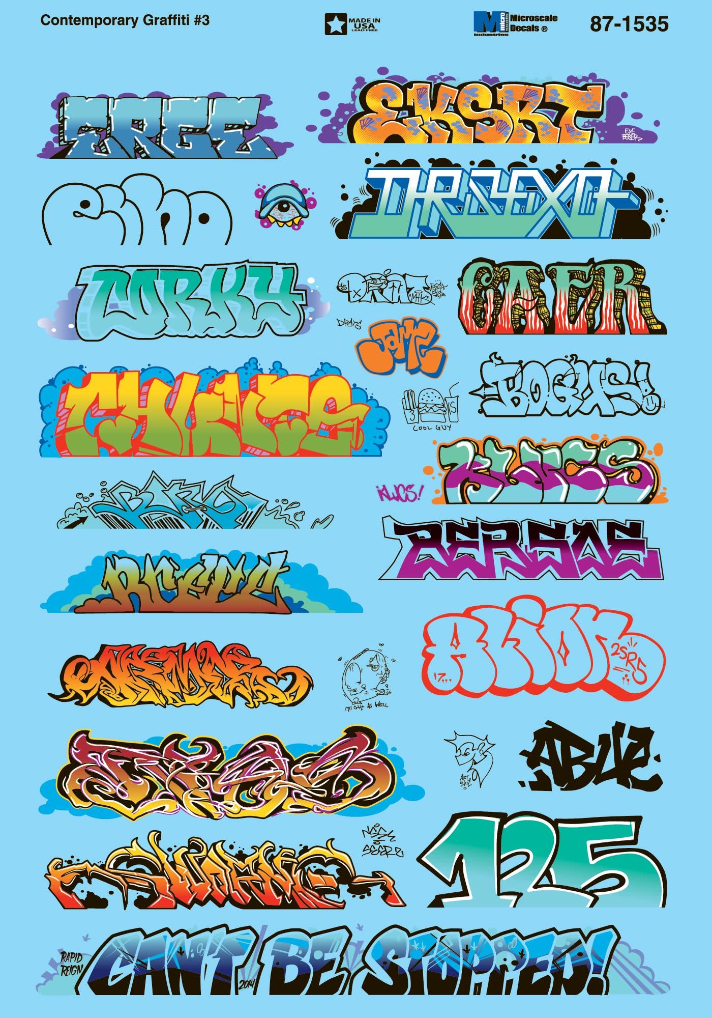 HO Scale Contemporary Graffiti #3