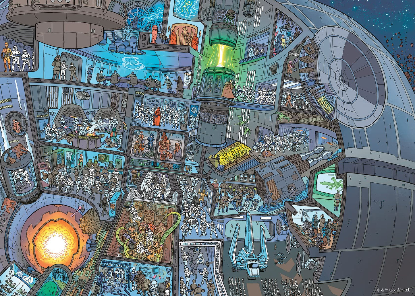 139767 - RAVENSBURGER 1000PC - WHERE'S WOOKIEE **DAMAGED BOX***