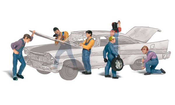 Woodland Scenics Auto Mechanics - HO Scale