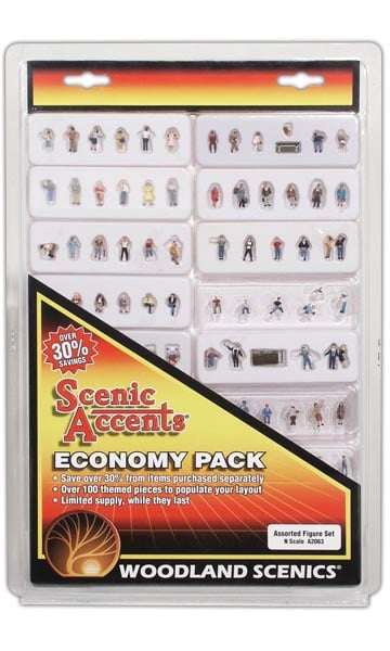 Woodland Scenics A2063 N Scale Assorted Figure Set