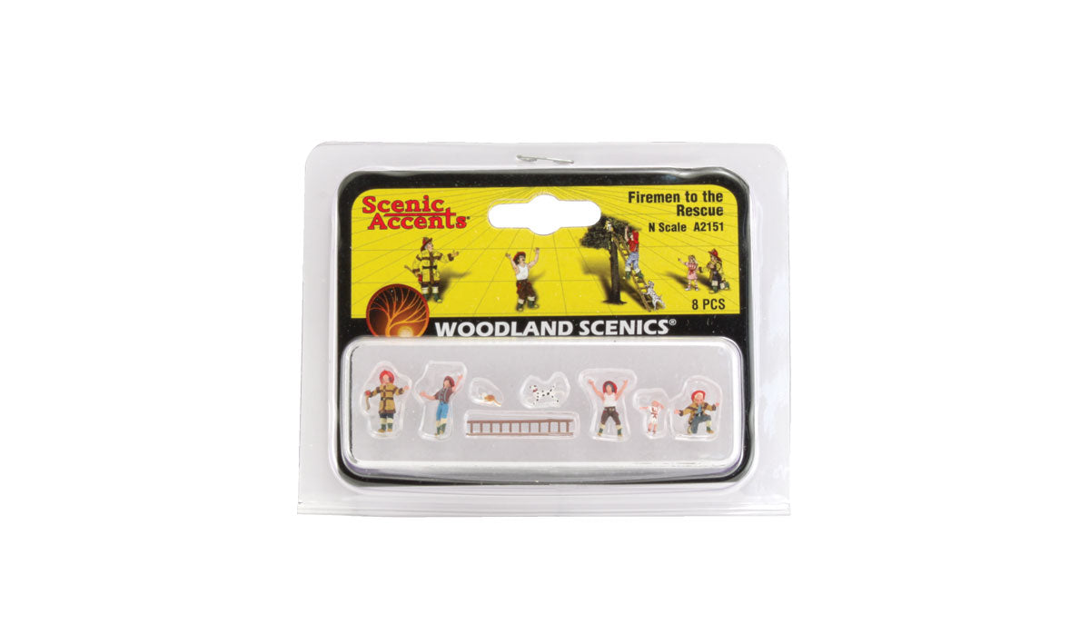 Woodland Scenics N Firemen to the Rescue