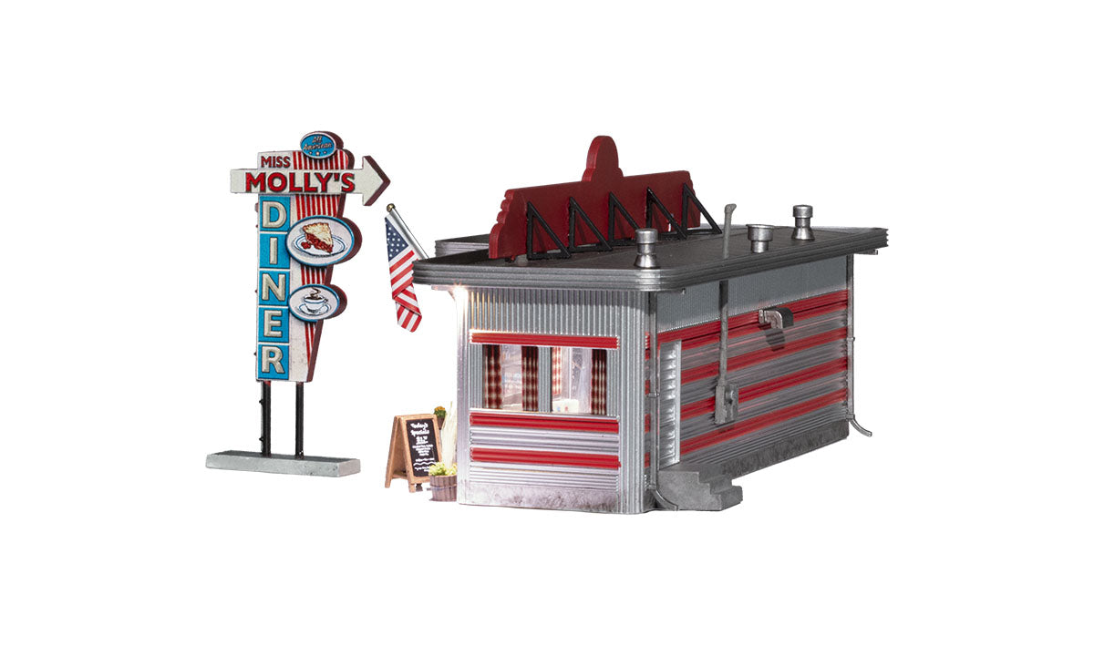 Woodland Scenics Miss Molly's Diner - HO Scale