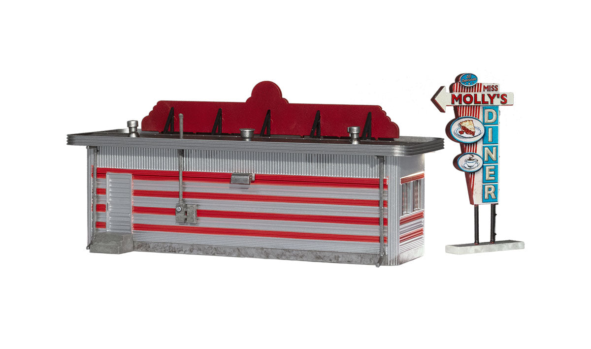 Woodland Scenics Miss Molly's Diner - HO Scale