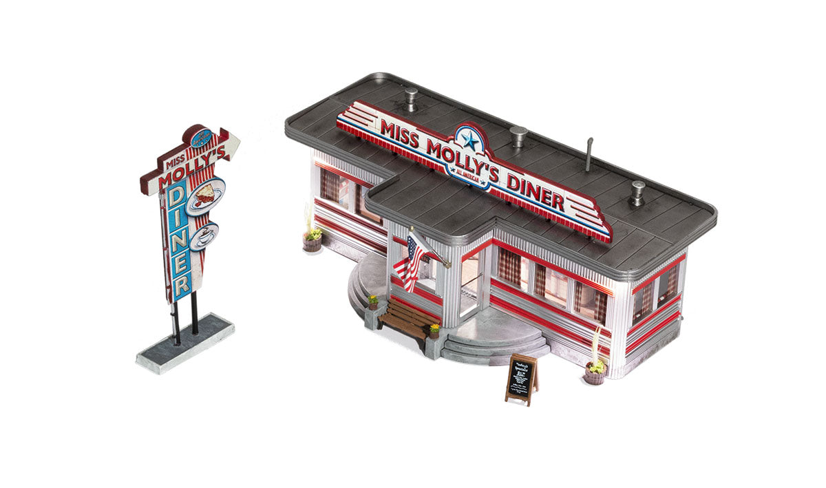 Woodland Scenics Miss Molly's Diner - HO Scale