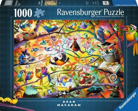 120010234 - RAVENSBURGER 1000PC - DEAN MACADAM - BUSY BIRDIES